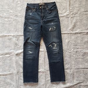 J Crew 'Point Sur' Distressed Straight Leg Jeans